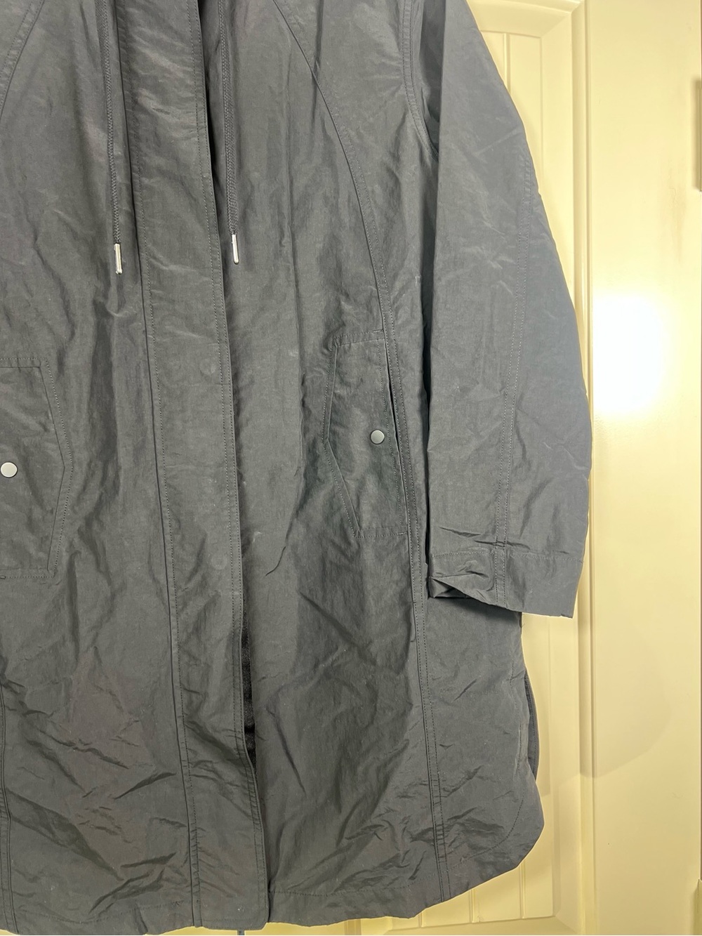 Athleta Everywhere Anorak Jacket Black‎ XS NWOT Rain Parka - Picture 9 of 13